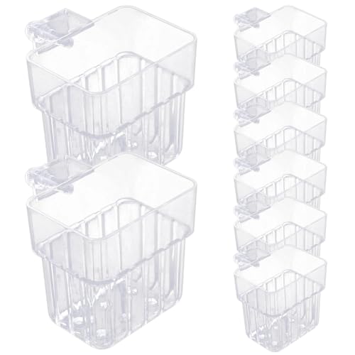 8pcs Aquariumpflanzenhalter, hängende Wasserpflanzentopf mit Löchern, Verstellbarer Wasserblütentopf für Fischtankanbau und Dekorationen von Xoeryoy