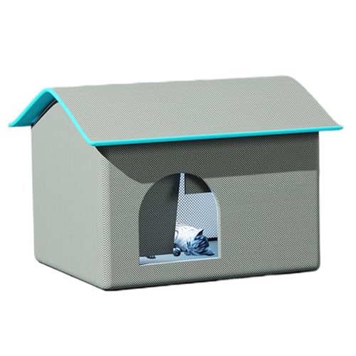 Cat House, 12h Kühlhund Kennel im Freien mit 9 Eisbeutel, 24.4x16.5x16.9 wasserdichtes Hundzelt für innerhalb von 20 kg Katze, mittel, XL von Xoeryoy