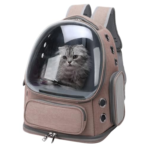 Cat-Rucksackträger 3D Große atmungsaktive ergonomische Katzenblasen-Rucksack mit verstellbarem Riemen wasserresistent für Reisen, Einkaufen, Tierarzt, Kaffee von Xoeryoy