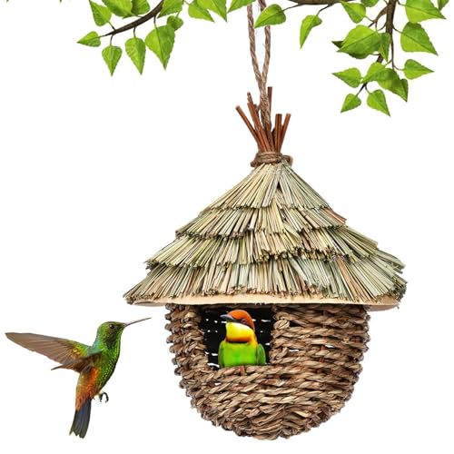 Hummingbird House, natürliche Grasvogelhäuser für Außen von Xoeryoy