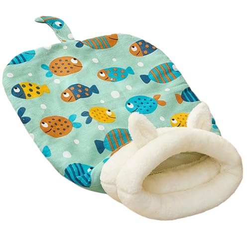 Katze Schlafsack Weich warm, Katzen Winter Schlafsack, Tierbett mit 360 ° Wrap für Innenkatzen kleine Hunde, 21, 7x17, 7in von Xoeryoy