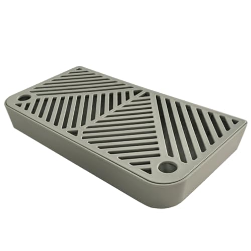 Katzentoilette Schachtel Schritt 12x8x2 Zoll 2 Schicht Kunststoff Müheloser Müllfänger selbstverpackt Nicht rutschfeste Katzenstufen für Kätzchen und älteres Haustier von Xoeryoy