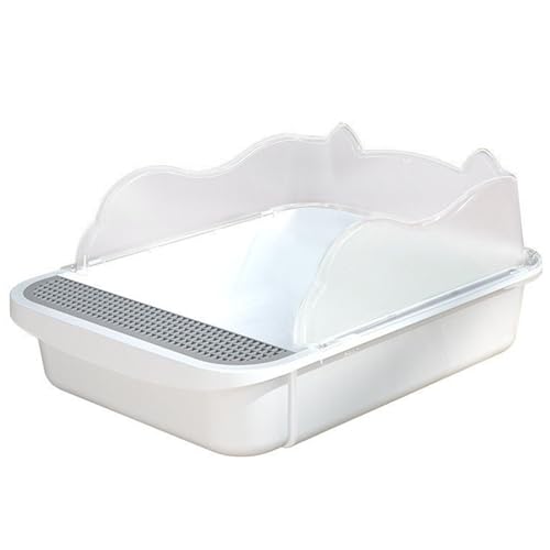 Offene Katzenstreubox mit hoher Seite, Anti-Splashing-Katzenstreupfanne mit Sifter, halbvergesslicher Abnehmbarer Kätzchenbox für Home Innenräume von Xoeryoy