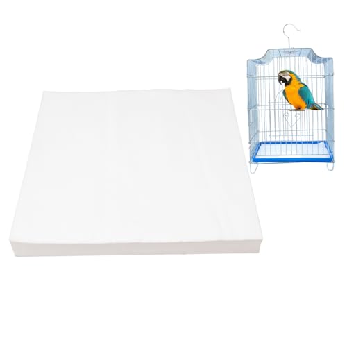 Xoeryoy 100pcs Vogelkäfig-Liner, 13 x 13 Zoll Einweg-Wasser-Absorbent-Vogelkäfigsandblätter, Cuttable Vogelmatten für Haustierpapageien Xoeryoy 100pcs Vogelkäfig-Liner, 13 x 13 Zoll Einweg-Wasser-Absorbent-Vogelkäfigsandblätter, Cuttable Vogelmatten für Haustierpapageien von Xoeryoy