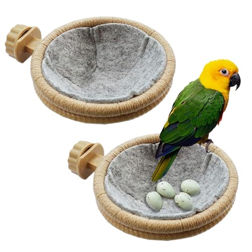 Xoeryoy 2pcs Vogelnest für Käfig, 4, 5 Zoll abnehmbares Sittich -Kanarien -Nest mit Filz && Xoeryoy 2pcs Vogelnest für Käfig, 4, 5 Zoll abnehmbares Sittich -Kanarien -Nest mit Filz && von Xoeryoy