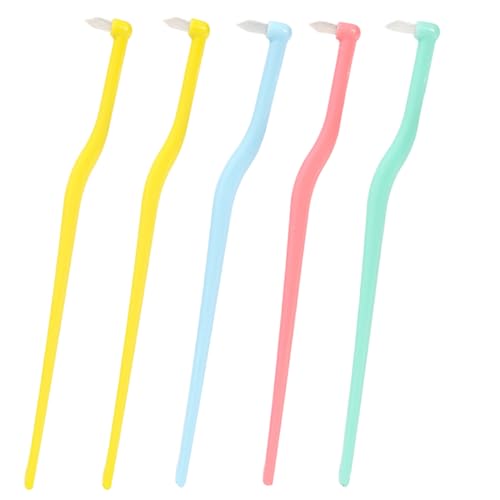 Xoeryoy 5pcs Hundzahnbürste, 4 Farben Weiche Safe PP TPE Hundzahnbürste mit Nylon Haar, waschbarer wiederverwendbarer Ersatzzaim && Xoeryoy 5pcs Hundzahnbürste, 4 Farben Weiche Safe PP TPE Hundzahnbürste mit Nylon Haar, waschbarer wiederverwendbarer Ersatzzaim && von Xoeryoy