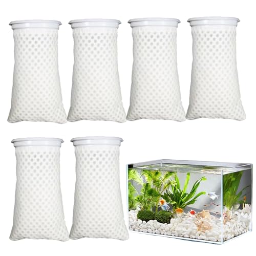 Xoeryoy 6pcs Filtersocke, 4 Zoll Ring Wabenfiltersocken für Salzwasseraquarium, Süßwasser, Fischtank von Xoeryoy