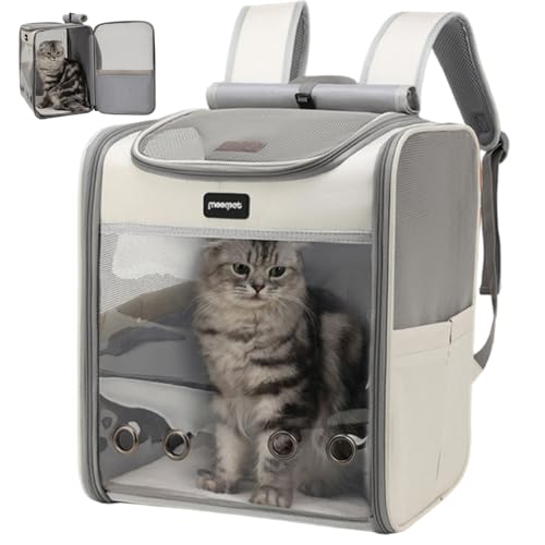 Xoeryoy Cat -Rucksack, 16x14x11 Zoll atmungsaktives Mesh Pet Rucksack Carrier mit Belüftungslöchern, faltbar und tragbar für Reisen, Pflege, draußen && Xoeryoy Cat -Rucksack, 16x14x11 Zoll atmungsaktives Mesh Pet Rucksack Carrier mit Belüftungslöchern, faltbar und tragbar für Reisen, Pflege, draußen && von Xoeryoy