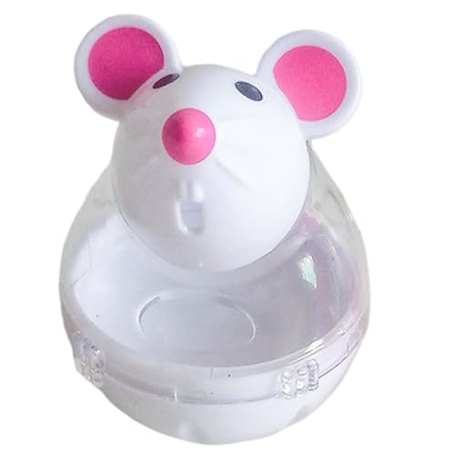 Xoeryoy Cat Treat Ball Cute Maus geformt interaktive lustige Fun Cat-Behandlungsspender Spielzeug Lebensmittelspeicher für Innenkätzchen Übung von Xoeryoy