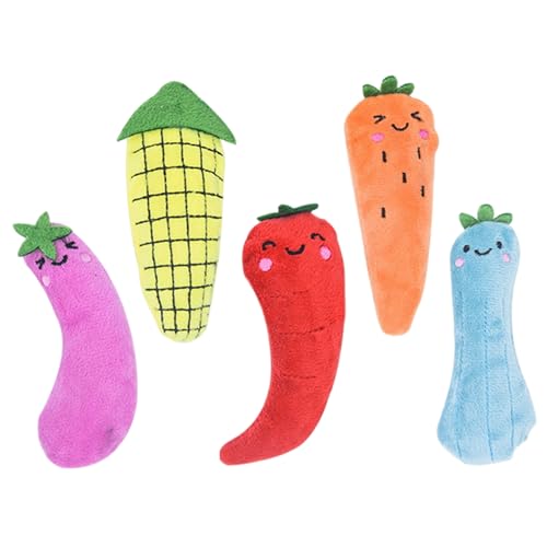 Xoeryoy Catnip -Spielzeug für Katzen, 5pcs Gemüse formte Katzen -Nip -Spielzeug, interaktiver Plüschkätzchen -Kickerkugel für Langweilige im Innenlohnkatzen Xoeryoy Catnip -Spielzeug für Katzen, 5pcs Gemüse formte Katzen -Nip -Spielzeug, interaktiver Plüschkätzchen -Kickerkugel für Langweilige im Innenlohnkatzen von Xoeryoy