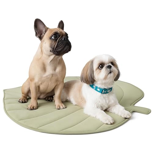 Xoeryoy Haustierkühlmatte, kühle und warm Reversible blattförmige Hundekühlkissen, 48 x 51 Zoll Leichtes Maschinenbetthund -Bettmatt Xoeryoy Haustierkühlmatte, kühle und warm Reversible blattförmige Hundekühlkissen, 48 x 51 Zoll Leichtes Maschinenbetthund -Bettmatt von Xoeryoy