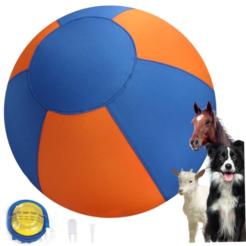 Xoeryoy Hemding Ball für Hunde 18-Zoll-PVC-Herding Ball mit Reißverschluss Polyester Abdeckung kratzfestes interaktives Mehrzweckspielzeug für Pferd & Schafe Xoeryoy Hemding Ball für Hunde 18-Zoll-PVC-Herding Ball mit Reißverschluss Polyester Abdeckung kratzfestes interaktives Mehrzweckspielzeug für Pferd & Schafe von Xoeryoy