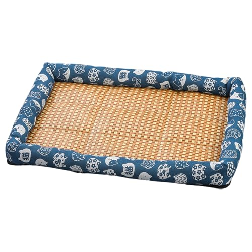 Xoeryoy Katzenkühlmatte, 16x12 Zoll waschbares natürliches Rattan -Kühlkatze, Sommer Haustier gewebt atmungsaktiv mit Kissen für Hunde Kätzchen Xoeryoy Katzenkühlmatte, 16x12 Zoll waschbares natürliches Rattan -Kühlkatze, Sommer Haustier gewebt atmungsaktiv mit Kissen für Hunde Kätzchen von Xoeryoy