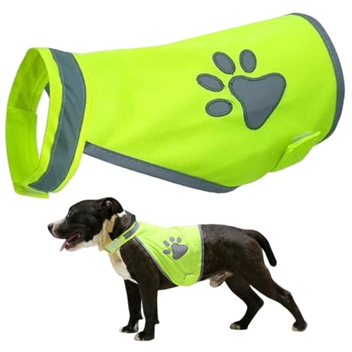 Xoeryoy Reflektierende Hundeweste, Hunde Sicherheitsweste mit hoher Sicht, atmungsaktives Netzkleidung Haustierkleidung mit Selbstklebendem Klebeband Xoeryoy Reflektierende Hundeweste, Hunde Sicherheitsweste mit hoher Sicht, atmungsaktives Netzkleidung Haustierkleidung mit Selbstklebendem Klebeband von Xoeryoy