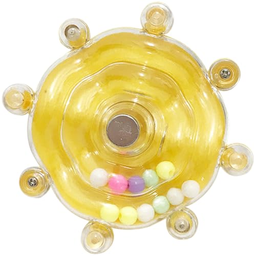 Vogelspielzeug für Conures, drehende Rassel -Cockatiel -Spielzeug interaktives Vogelkäfig -Accessoires für Unterhaltung Kautübung, Gelb, Gelb von Xoeryoy