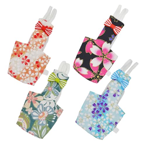 Xoeryoy Vogelwindel, 4pcs süße Wiederverwendbare Taubenwindel -Modepraktik && von Xoeryoy