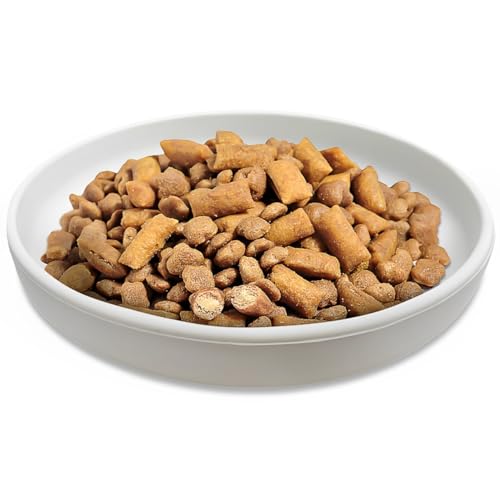 Xpieoyrm Futternapf für Katzen, Silikon Futterschale, Trinkschale oval, Flache Katzennäpfe zur Linderung von Schnurrhaarmüdigkeit, Trinkschale Tiernäpfe für Trockenfutter und Nassfutter von Xpieoyrm