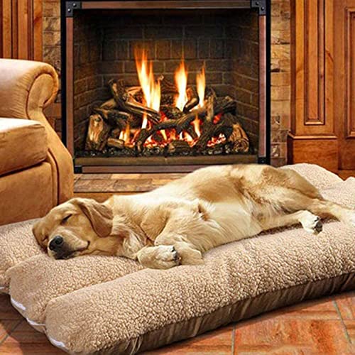Hundekäfig-Matratze, orthopädische XL-Hundebetten, Anti-Angst, abnehmbar, waschbar, Fleece-Kissen, weich, warm, beruhigend, Haustierbett (L100 x 60 cm) von Xpnit