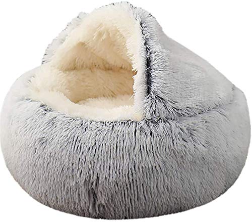Xpnit Katzenbett,Warm katzenbetten,weiches Plüsch Waschbares Flauschi Katzenhöhle Tierbett große Kuschelhöhle für Hund,katzenschlafsack,Katze & Haustier,rutschfest Katzen Haus (65cm,Grau-Plush) Xpnit Katzenbett,Warm katzenbetten,weiches Plüsch Waschbares Flauschi Katzenhöhle Tierbett große Kuschelhöhle für Hund,katzenschlafsack,Katze & Haustier,rutschfest Katzen Haus (65cm,Grau-Plush) von Xpnit