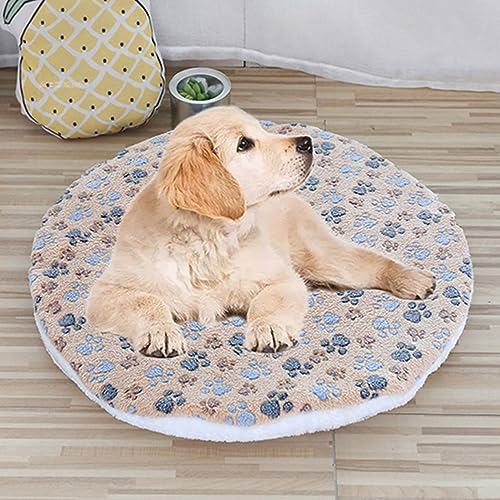 Xpnit Weiche, runde Hundematte, bequeme Haustierbett-Matte, Donut-Katzen-Schlafmatte, beruhigendes Kissen für kleine und mittelgroße Hunde und Katzen (XS 35–40 cm, A) von Xpnit