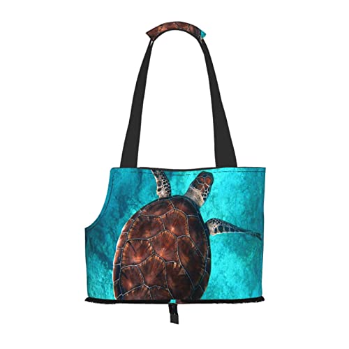 Australische Korallenriff-Schildkröte, weiche Seitentasche für Reisen, Tragetasche, Handtasche, tragbare kleine Haustier-Tragetasche, Umhängetasche von XqmarT