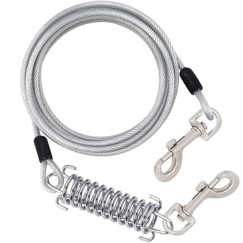 Xshelley Hundeleine mit 5 mm Durchmesser, 5 m, robuste Hundeleine mit stoßdämpfender Federung, für Camping, Outdoor, stabile Leine für kleine bis große Hunde bis zu 150 kg Xshelley Hundeleine mit 5 mm Durchmesser, 5 m, robuste Hundeleine mit stoßdämpfender Federung, für Camping, Outdoor, stabile Leine für kleine bis große Hunde bis zu 150 kg von Xshelley