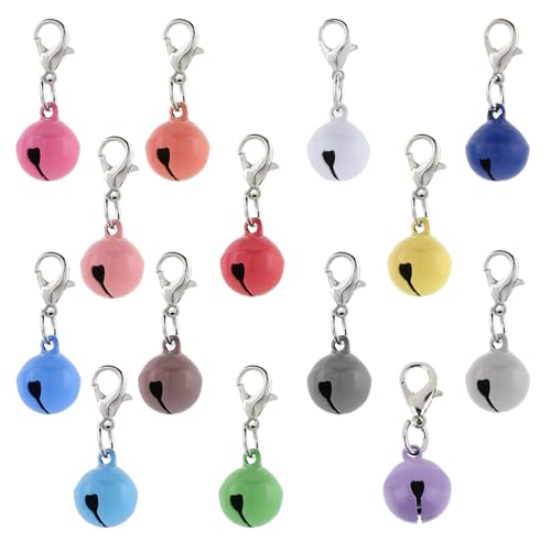 14 Stück Bunte Metallglöckchen Hunde Glocke Katzenhundehalsband Glocken Katze Halsband Glock Hundeglocken Hunde Halskette Zubehör Dekoration Bunte Haustier Kleine Glocken für Halsband Dekoration 14 Stück Bunte Metallglöckchen Hunde Glocke Katzenhundehalsband Glocken Katze Halsband Glock Hundeglocken Hunde Halskette Zubehör Dekoration Bunte Haustier Kleine Glocken für Halsband Dekoration von Xthrotsenk