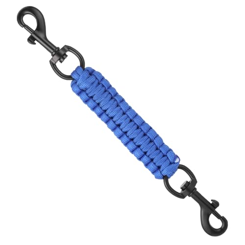 Hundehalsband-Sicherheitsclip, doppelseitiger Halsband-Clip, handgefertigter Sicherheitsgurt für Hundegeschirr, Halsbänder zu Westen, mit Doppelverschlüssen, Leinenverbinder, Training für Spaziergänge von Xthrotsenk