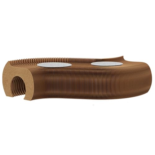 Faltbarer Katzentunnel Papier Kraft Interaktives Versteck Spielröhre Indoor Katzenbett Mit Kissen Zusammenklappbar Platzsparendes Modernes Katzenmöbel,Brown Faltbarer Katzentunnel Papier Kraft Interaktives Versteck Spielröhre Indoor Katzenbett Mit Kissen Zusammenklappbar Platzsparendes Modernes Katzenmöbel,Brown von Xtroml