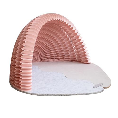 Faltbares Katzennest Halbgeschlossen Papier Honigwaben Höhle Mit Filzmatte Atmungsaktives Design Moderner Stil Einfach Aufzubauen Tragbares Versteck Für Katzen,Pink Faltbares Katzennest Halbgeschlossen Papier Honigwaben Höhle Mit Filzmatte Atmungsaktives Design Moderner Stil Einfach Aufzubauen Tragbares Versteck Für Katzen,Pink von Xtroml