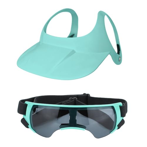 Haustier-Motorradhelm, Hundesonnenbrille, sicherer Haustier-Hut mit regulierbarem Riemen, zum Radfahren und Spazierengehen Haustier-Motorradhelm, Hundesonnenbrille, sicherer Haustier-Hut mit regulierbarem Riemen, zum Radfahren und Spazierengehen von XuQiZZpp