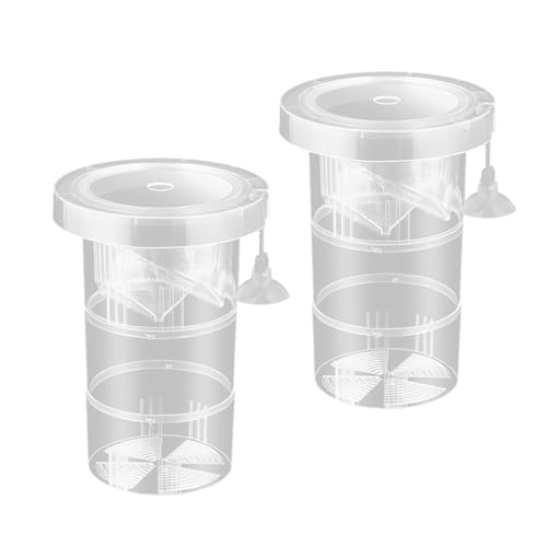 Wiederverwendbare Fischzuchtbox für Aquarien mit schwimmendem Design und Trennwand für Brutwachstumsschutz, 2 Stück Wiederverwendbare Fischzuchtbox für Aquarien mit schwimmendem Design und Trennwand für Brutwachstumsschutz, 2 Stück von XuQiZZpp