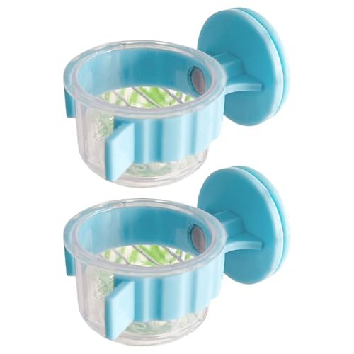 XuQiZZpp 2 stabile Futterschalen für Vögel, mit Clips, für Papageien, Wassernapf für einfache Befestigung von XuQiZZpp