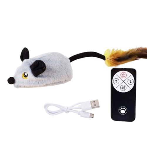 XuQiZZpp Automatische bewegliche Maus für Katzen, interaktives lustiges Spielzeug, intelligentes Indoor-Katzenspielzeug von XuQiZZpp