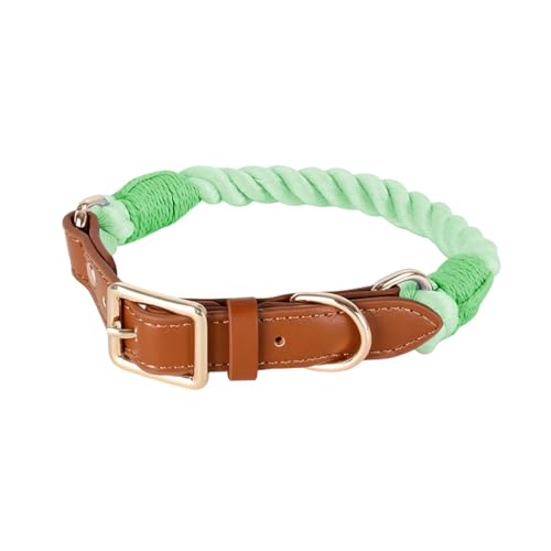 XuQiZZpp Bequemes Hundehalsband aus Baumwolle für kleine Hunde, stabiles gewebtes Design für tägliche Spaziergänge und Training von XuQiZZpp