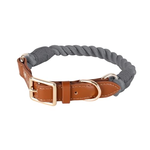 XuQiZZpp Bequemes Hundehalsband aus Baumwolle für kleine Hunde, stabiles gewebtes Design für tägliche Spaziergänge und Training von XuQiZZpp