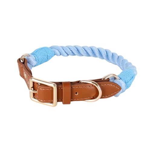XuQiZZpp Bequemes Hundehalsband aus Baumwolle für kleine Hunde, stabiles gewebtes Design für tägliche Spaziergänge und Training von XuQiZZpp