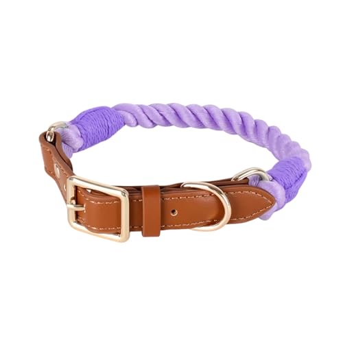 XuQiZZpp Bequemes Hundehalsband aus Baumwolle für kleine Hunde, stabiles gewebtes Design für tägliche Spaziergänge und Training von XuQiZZpp
