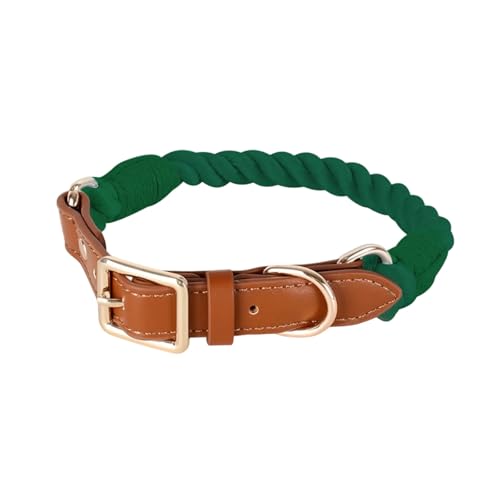 XuQiZZpp Bequemes Hundehalsband aus Baumwolle für kleine Hunde, stabiles gewebtes Design für tägliche Spaziergänge und Training von XuQiZZpp