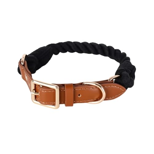 XuQiZZpp Bequemes Hundehalsband aus Baumwolle für kleine Hunde, stabiles gewebtes Design für tägliche Spaziergänge und Training von XuQiZZpp