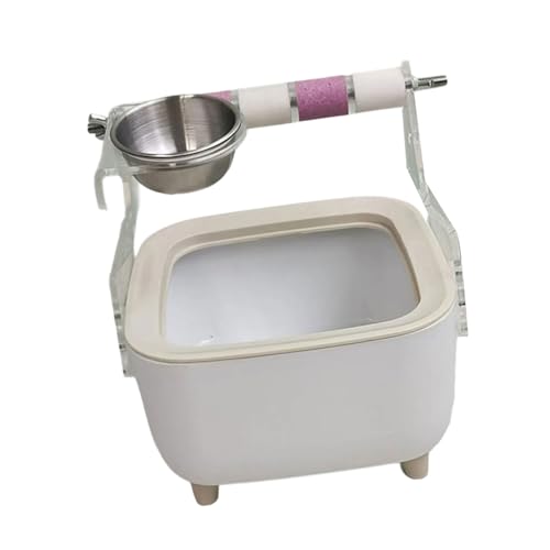 XuQiZZpp Easy Potty Training Vogelständer mit abnehmbarem Eimer für Sittiche, Nymphensittiche, Lovebirds Vogelschleifen, Stehstangen XuQiZZpp Easy Potty Training Vogelständer mit abnehmbarem Eimer für Sittiche, Nymphensittiche, Lovebirds Vogelschleifen, Stehstangen von XuQiZZpp