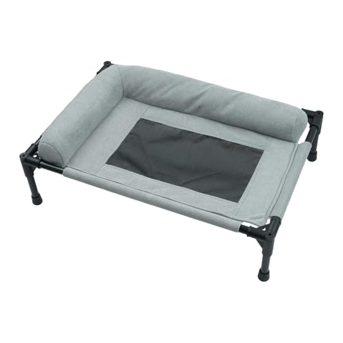 XuQiZZpp Erhöhtes Haustierbett mit Kissen, kauresistentes Design, atmungsaktives Netz, waschbare Bezüge, Hundebett, Hängematte für den Innen- und Außenbereich XuQiZZpp Erhöhtes Haustierbett mit Kissen, kauresistentes Design, atmungsaktives Netz, waschbare Bezüge, Hundebett, Hängematte für den Innen- und Außenbereich von XuQiZZpp