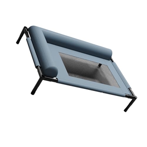 XuQiZZpp Erhöhtes Haustierbett mit Kissen, kauresistentes Design, atmungsaktives Netz, waschbare Bezüge, Hundebett, Hängematte für den Innen- und Außenbereich von XuQiZZpp
