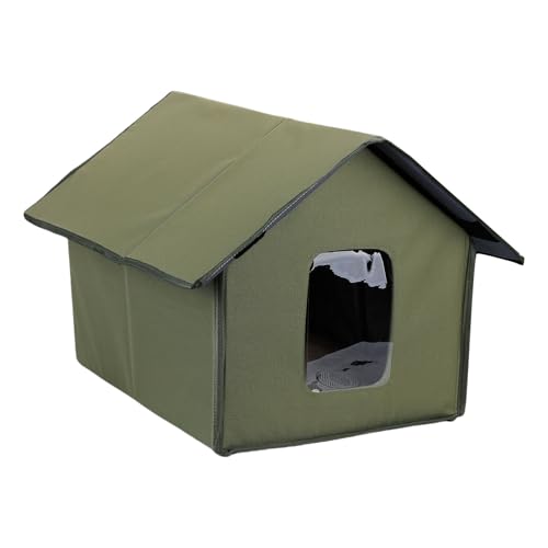 XuQiZZpp Isoliertes Katzenhaus für den Außenbereich, einfache Montage, Design für den Winter, wasserdichtes Bettzelt, Katzen und kleines Haustier, warmes Haus XuQiZZpp Isoliertes Katzenhaus für den Außenbereich, einfache Montage, Design für den Winter, wasserdichtes Bettzelt, Katzen und kleines Haustier, warmes Haus von XuQiZZpp