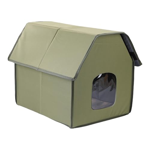 XuQiZZpp Isoliertes Katzenhaus für den Außenbereich, einfache Montage, Design für den Winter, wasserdichtes Bettzelt, Katzen und kleines Haustier, warmes Haus XuQiZZpp Isoliertes Katzenhaus für den Außenbereich, einfache Montage, Design für den Winter, wasserdichtes Bettzelt, Katzen und kleines Haustier, warmes Haus von XuQiZZpp