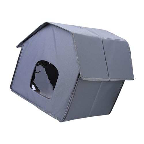 XuQiZZpp Isoliertes Katzenhaus für den Außenbereich, einfache Montage, Design für den Winter, wasserdichtes Bettzelt, Katzen und kleines Haustier, warmes Haus XuQiZZpp Isoliertes Katzenhaus für den Außenbereich, einfache Montage, Design für den Winter, wasserdichtes Bettzelt, Katzen und kleines Haustier, warmes Haus von XuQiZZpp