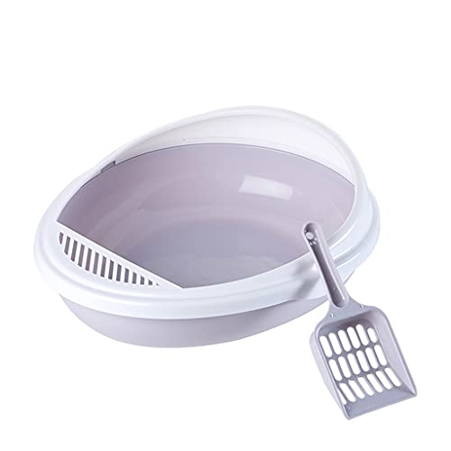 XuQiZZpp Katzentoilette für Haustiere mit Schild und halbgeschlossenem Anti-Spritzer, abnehmbares Design, einfach zu bedienen XuQiZZpp Katzentoilette für Haustiere mit Schild und halbgeschlossenem Anti-Spritzer, abnehmbares Design, einfach zu bedienen von XuQiZZpp