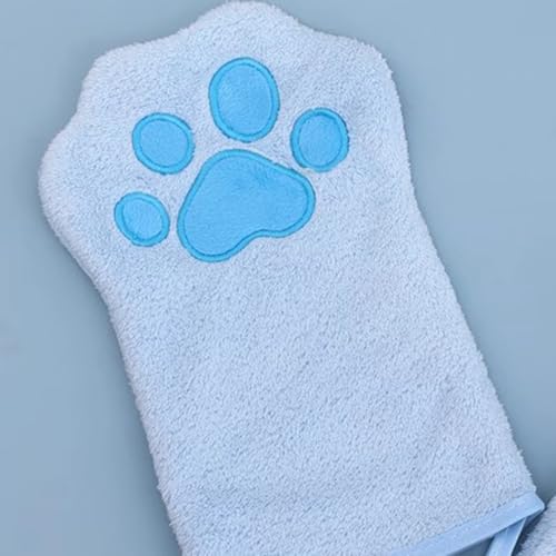 XuQiZZpp Kuscheliges Handtuch für Hunde mit hängendem Griff, dicker Stoff, hält das Haustier nach dem Baden oder Schwimmen warm und trocken von XuQiZZpp
