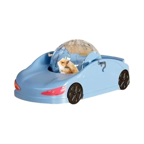 XuQiZZpp Leiser Hamster Laufball Auto Spielzeug Lustig Klar Fitness Rad Fahrzeug Ermutigt Aktive Spielzeiten für kleine Haustierbesitzer von XuQiZZpp