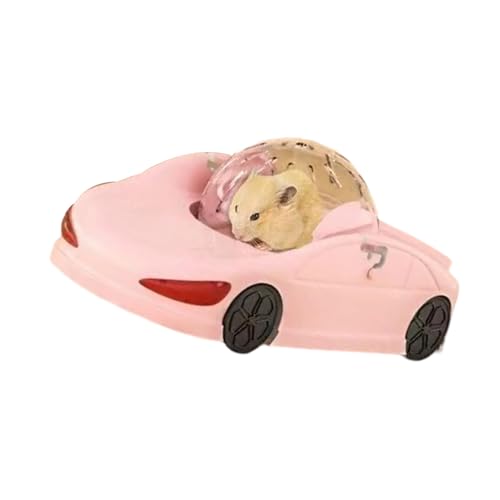 XuQiZZpp Leiser Hamster Laufball Auto Spielzeug Lustig Klar Fitness Rad Fahrzeug Ermutigt Aktive Spielzeiten für kleine Haustierbesitzer von XuQiZZpp